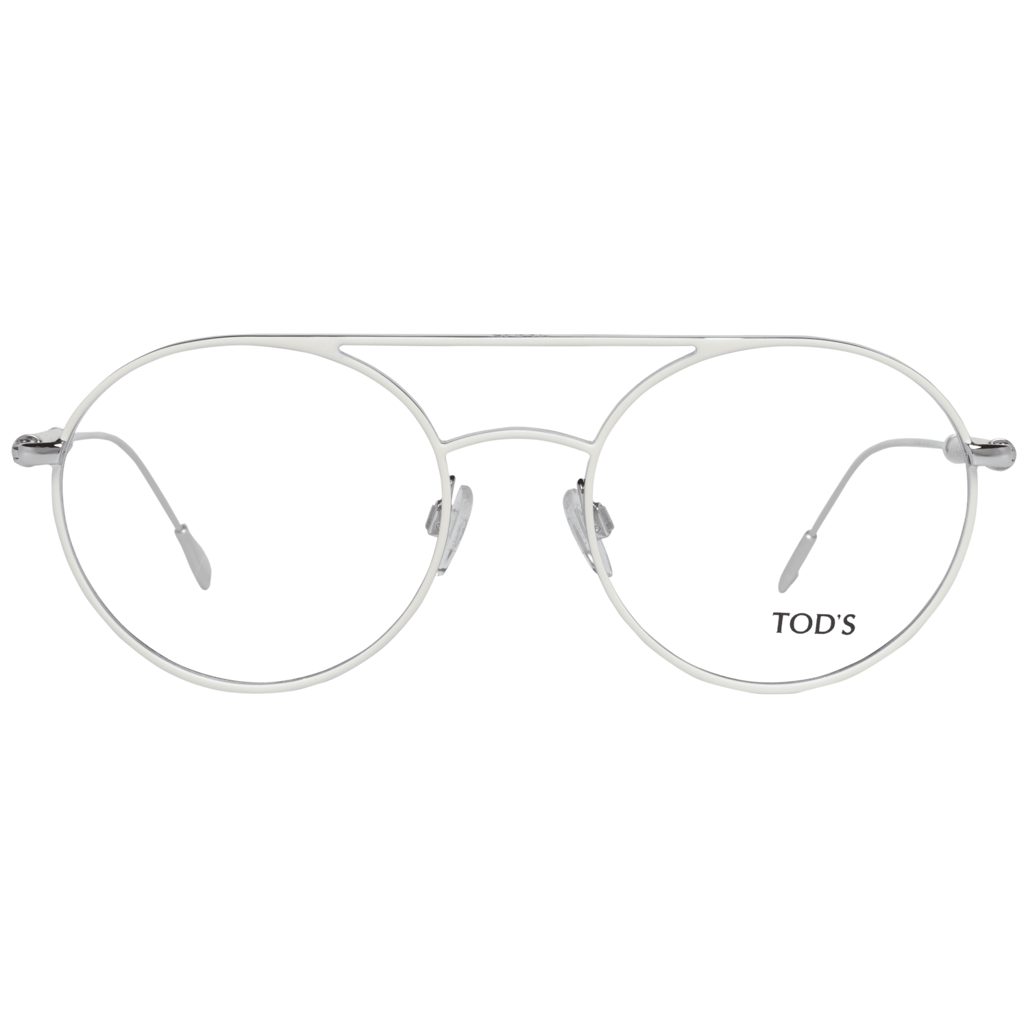 White Metal & Leather Glasses (frames) Accessory