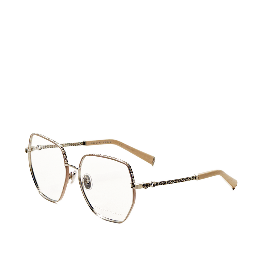 Preloved - Philipp Plein Womens 57mm Palladium Beige Eyeglasses Vpp054s570s31 One Color