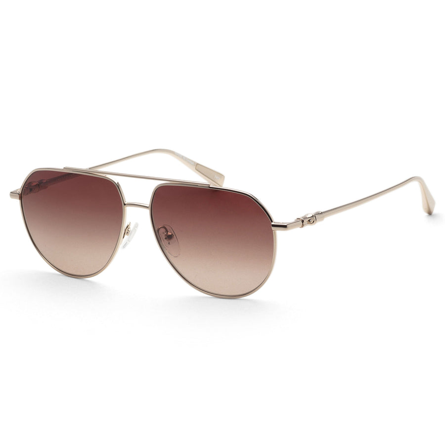 Preloved - Longchamp Womens 57 Mm Gold Sunglasses Lo174s-727 One Color