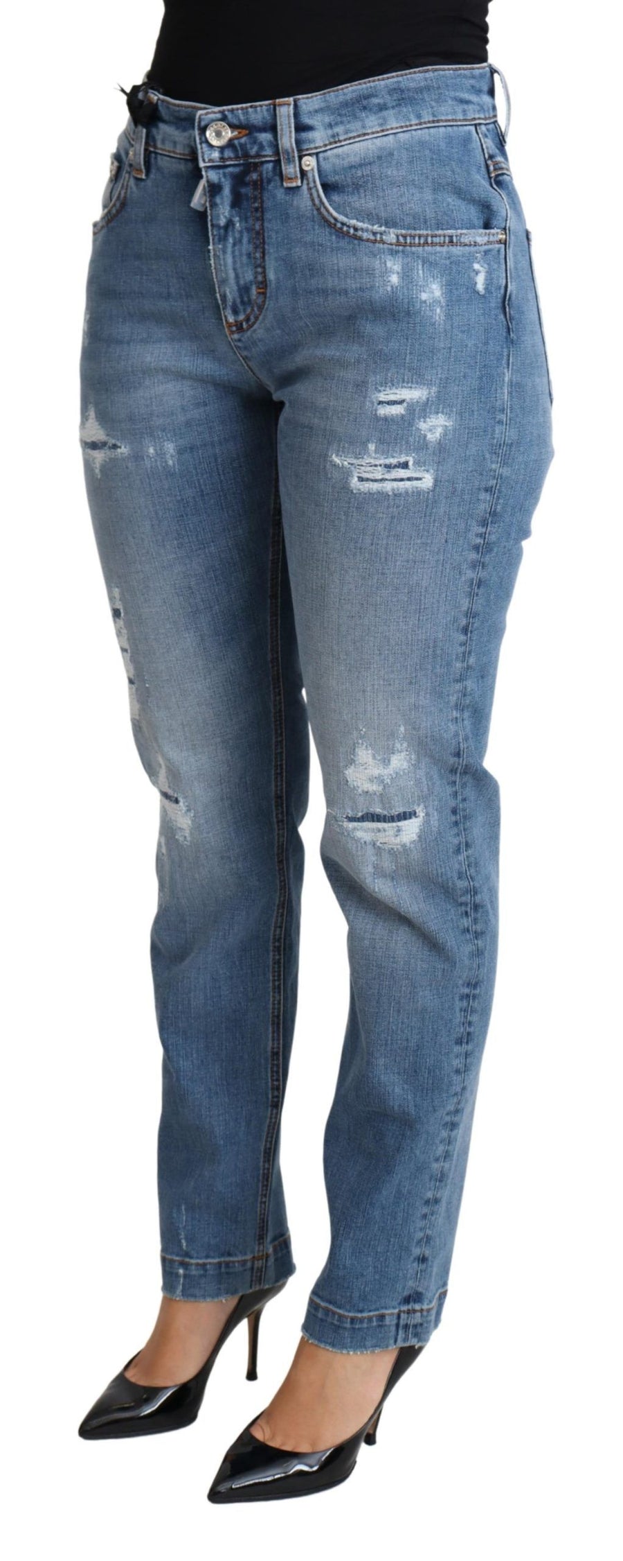 Dolce & Gabbana 94% Cotton jeans in blue