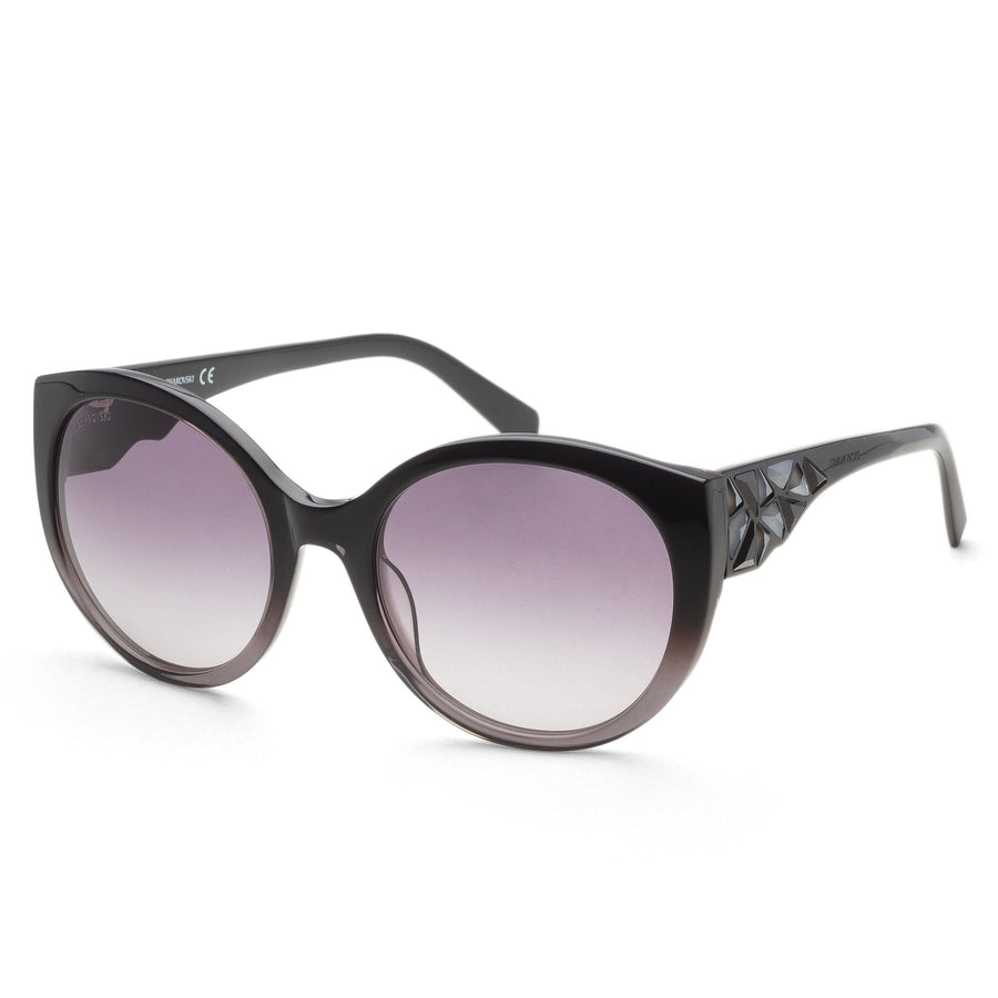 Preloved - Swarovski Womens 57 Mm Black Grey Gradient Sunglasses Sk-0174-20b One Color