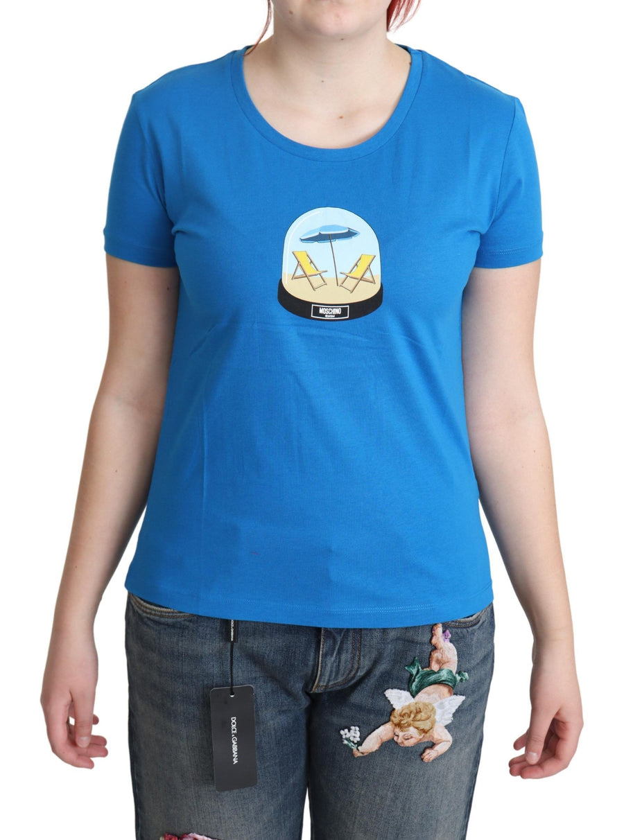 Moschino 100% Cotton t-shirt in blue
