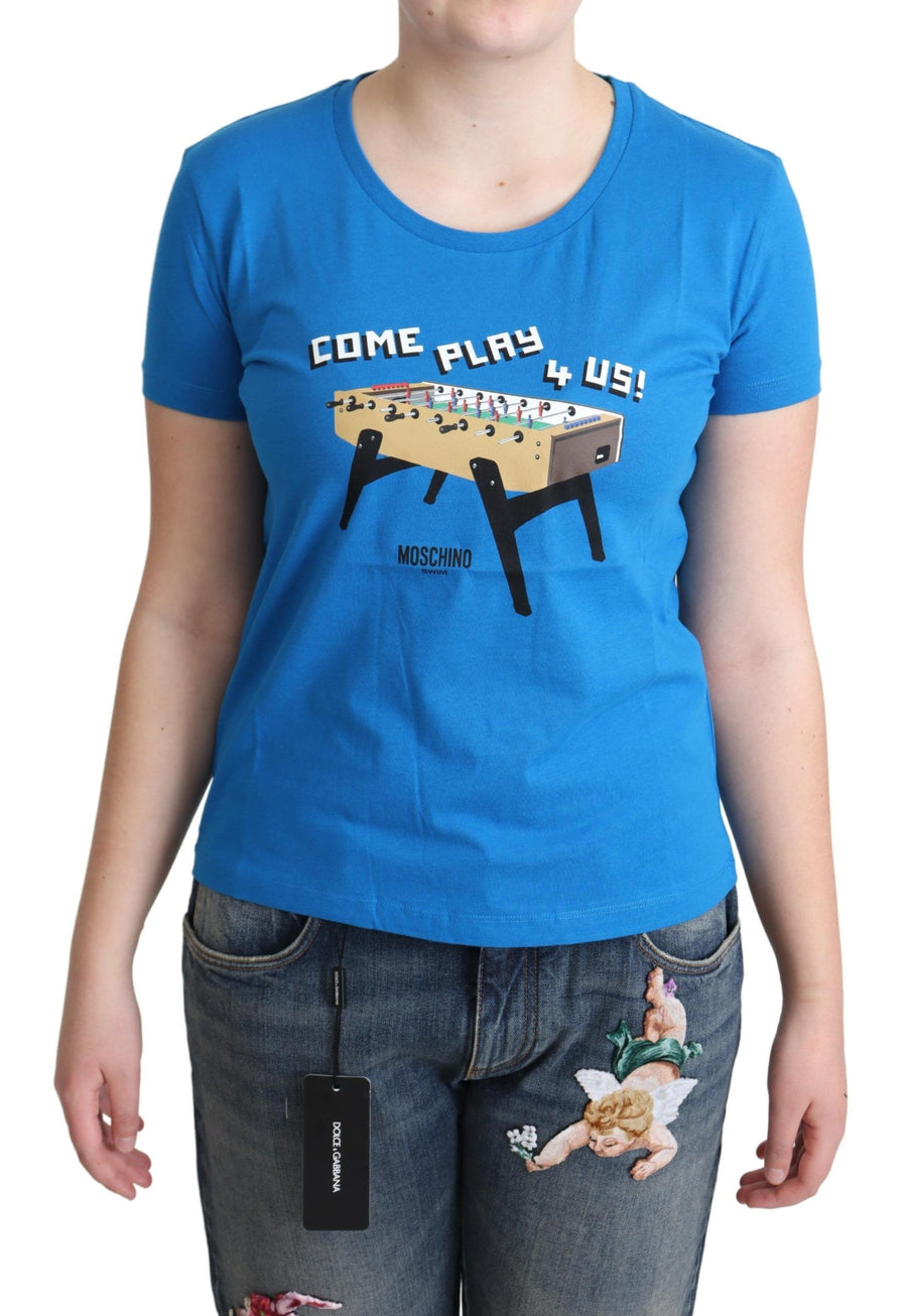 Moschino 100% Cotton t-shirt in blue