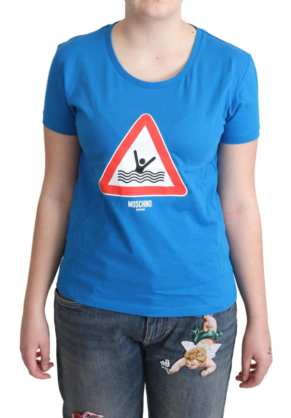 Moschino 100% Cotton t-shirt in blue
