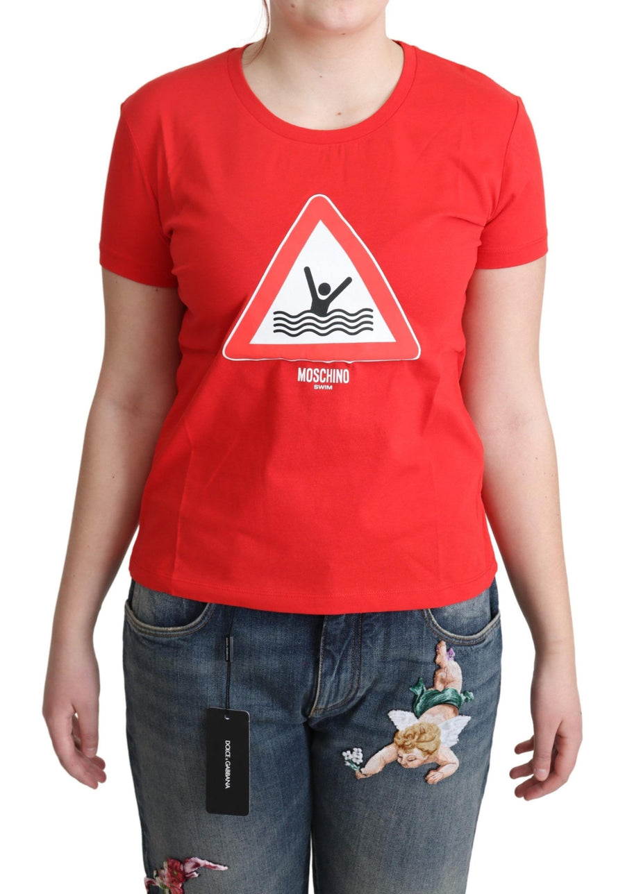 Moschino 100% Cotton t-shirt in red