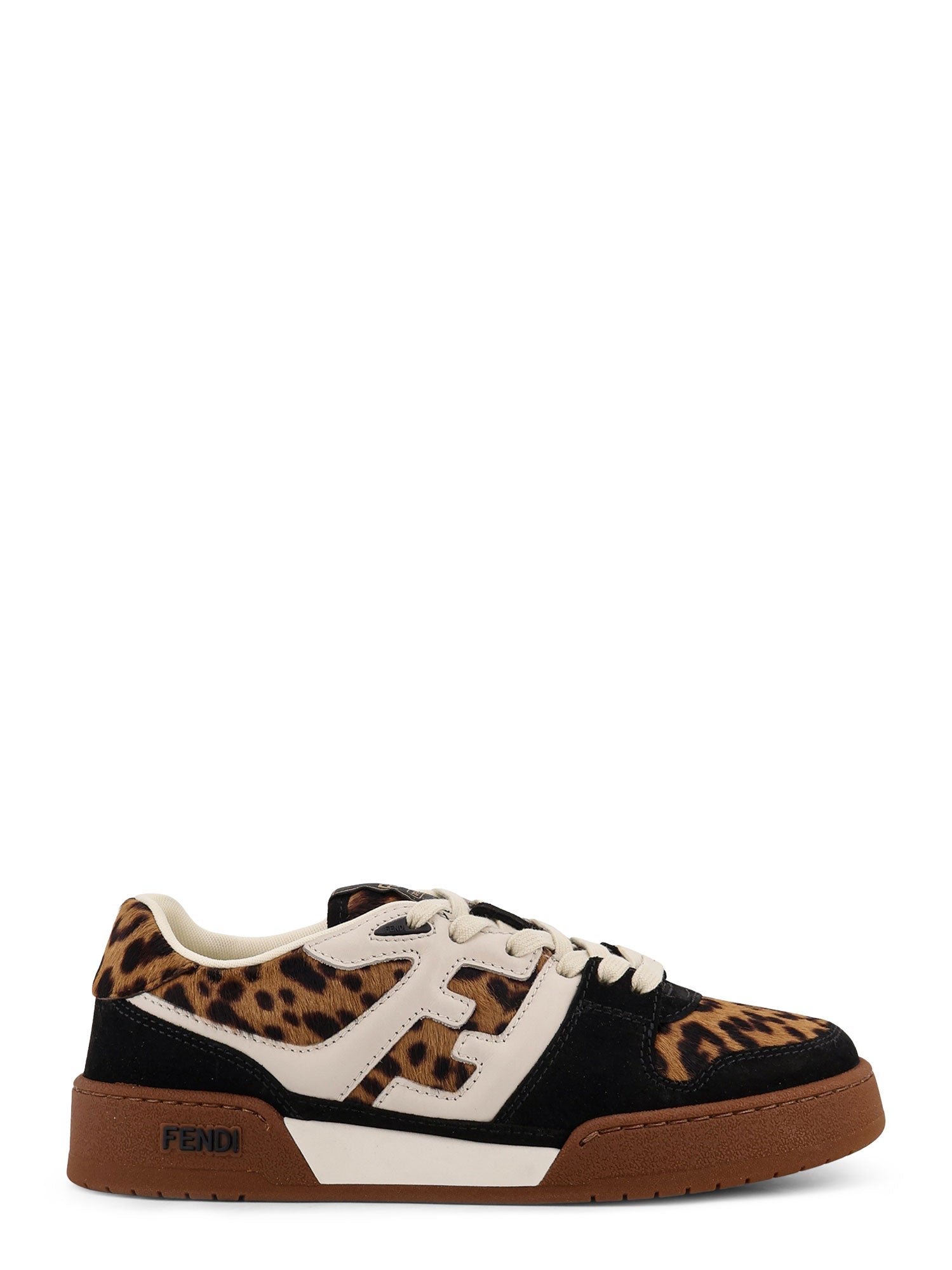 Fendi Sneakers Nat.brown+nero+garza Suede/cavallino