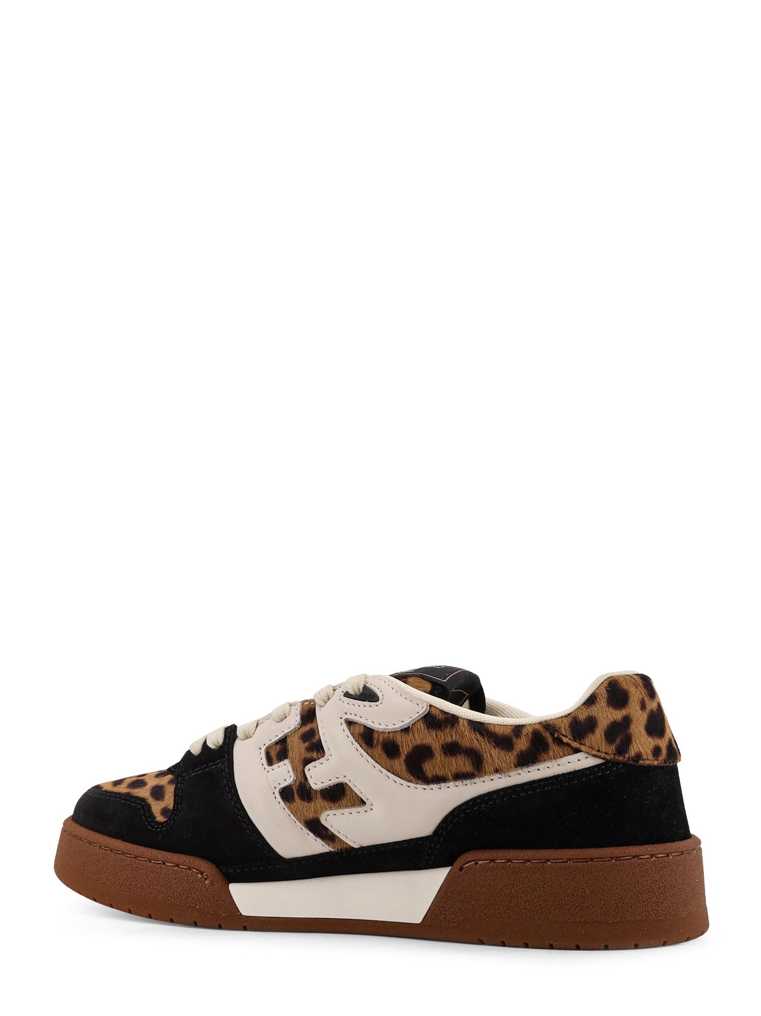 Fendi Sneakers Nat.brown+nero+garza Suede/cavallino
