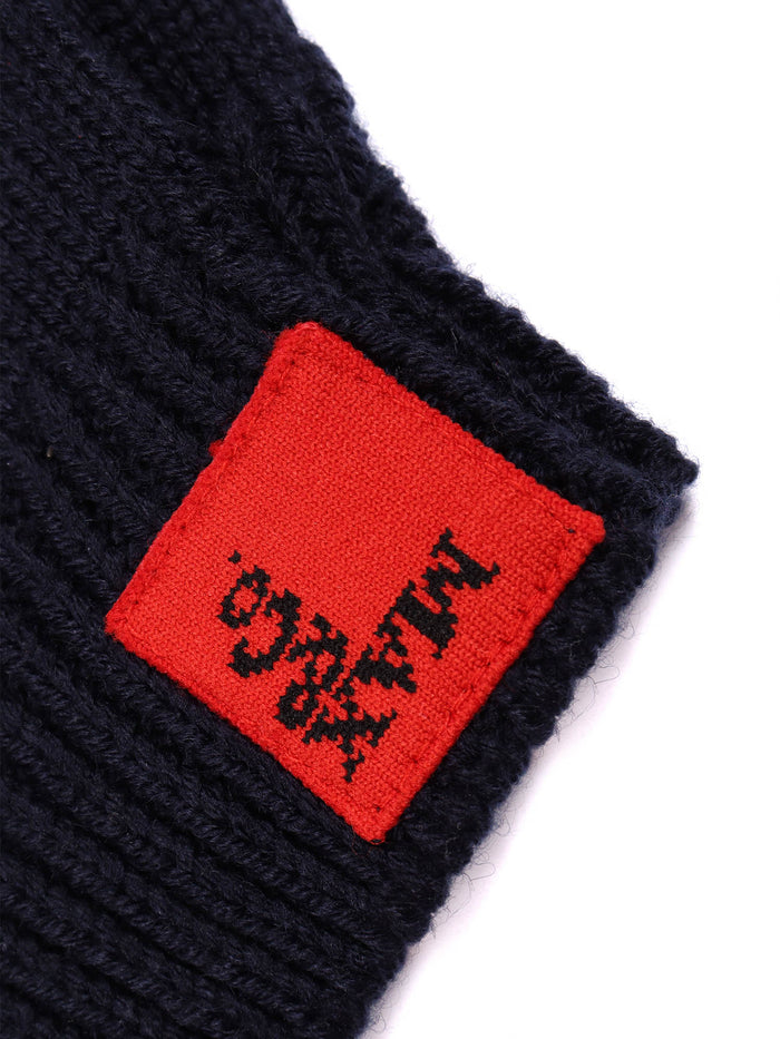 Gloves Blue Wool Acrylic