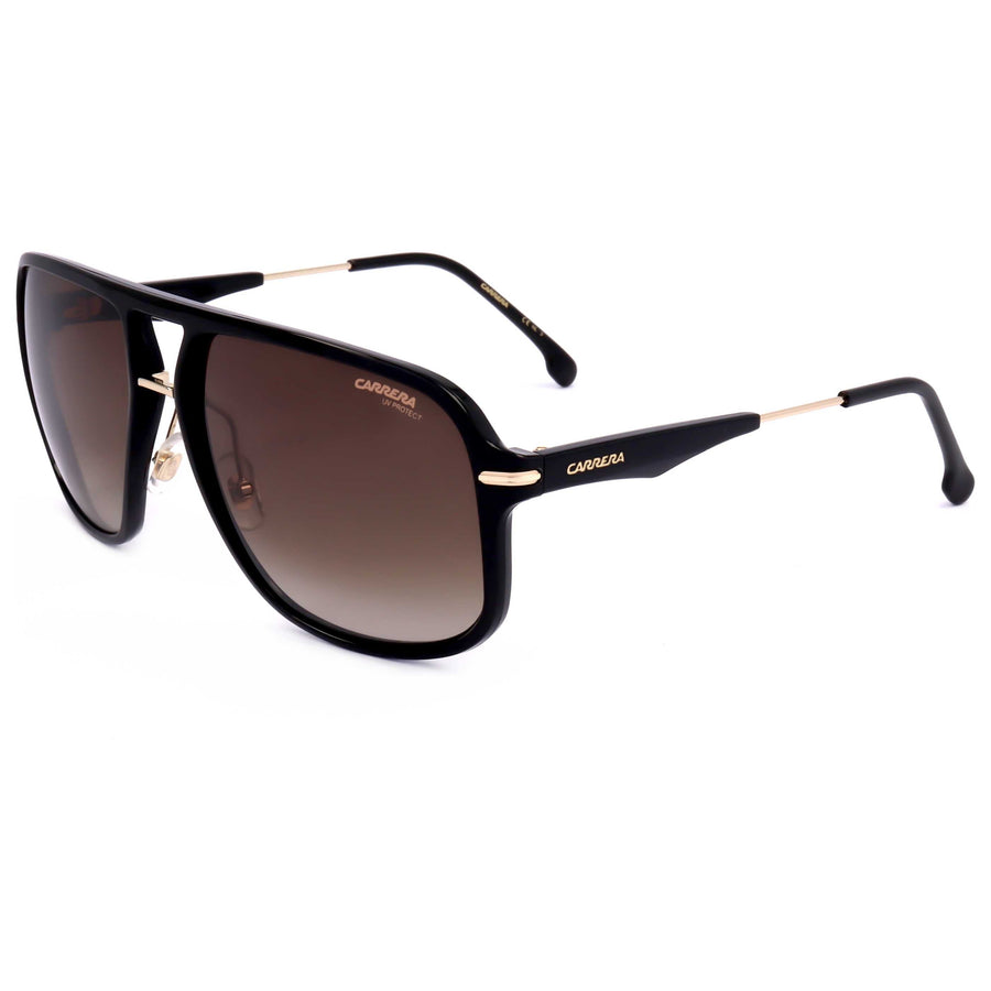 Preloved - Carrera Mens 60 Mm Black Gold Sunglasses Carrera296-S-2m2-60 One Color