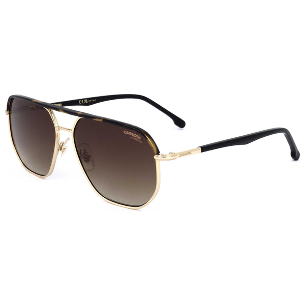 Preloved - Carrera Mens 59 Mm Gold Havana Sunglasses Carrera304-S-06j-59 One Color