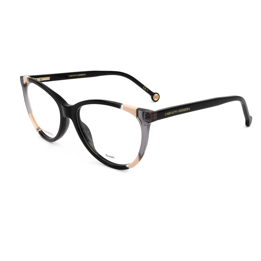 Preloved - Carolina Herrera Womens 55 Mm Black Nude Eyeglasses Ch0064-Kdx-55 One Color