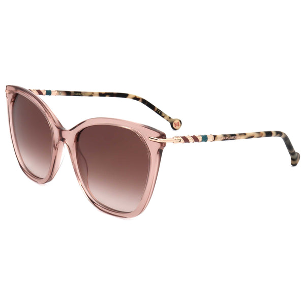 Preloved - Carolina Herrera Womens 56mm Peach Havana Sunglasses Her0091s-0l93-Ha One Color