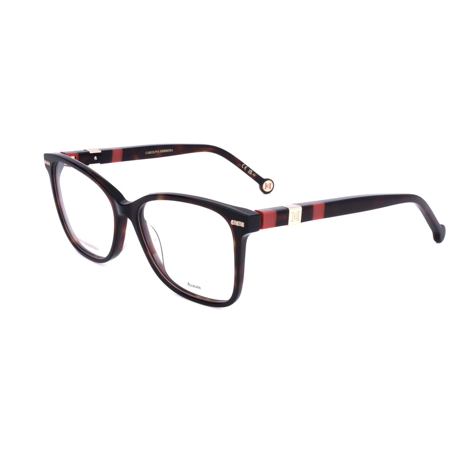 Preloved - Carolina Herrera Womens 54mm Havana Red Eyeglasses Her0108-O63-54 One Color