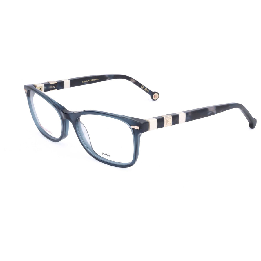 Preloved - Carolina Herrera Womens 54 Mm Blue Havana Eyeglasses Her0110-Xp8-54 One Color