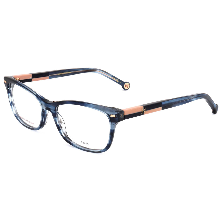 Preloved - Carolina Herrera Womens 54mm Blue Horn Eyeglasses Her0160-38i-54 One Color
