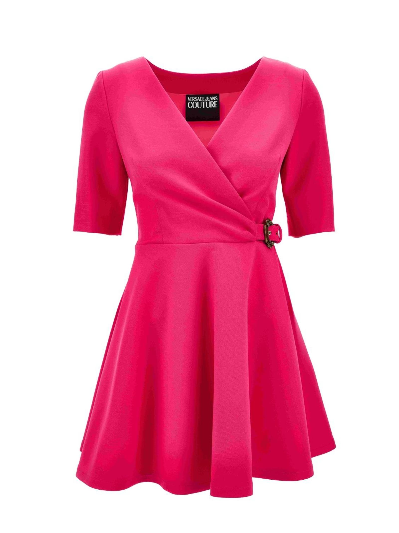 VERSACE JEANS COUTURE Dresses Pink Viscosa Poliammidica Elastam