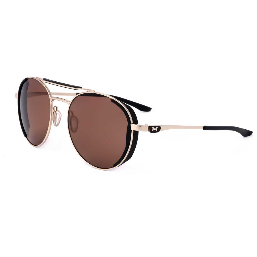 Preloved - Under Armour Unisex 55mm Light Gold Sunglasses Ua0008-G-S-3yg One Color