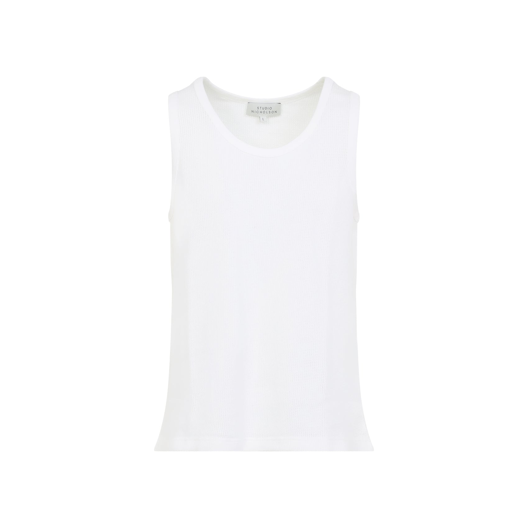 Razim Vest White Cotton Tshirt