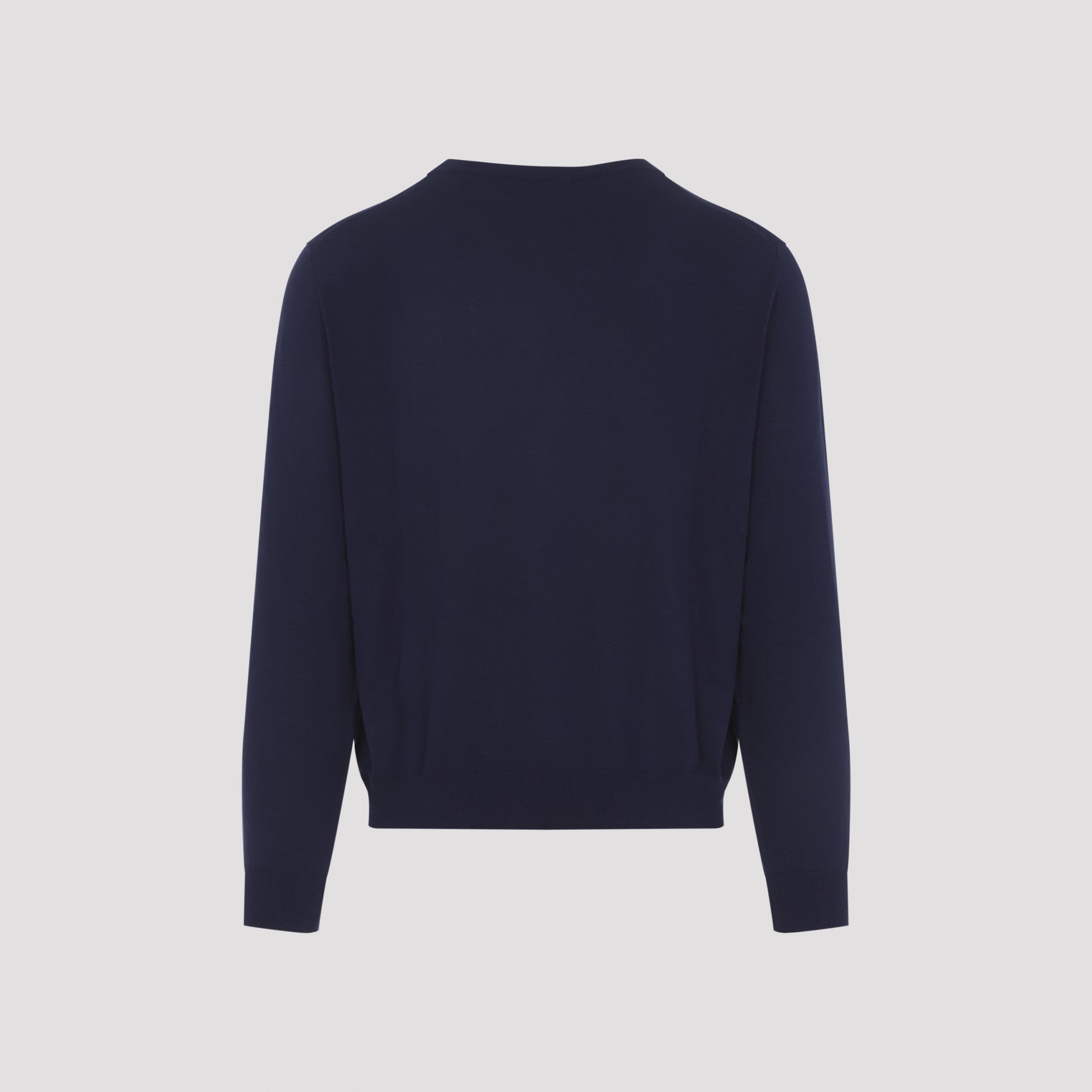 Knitted Sweater Blue Cotton