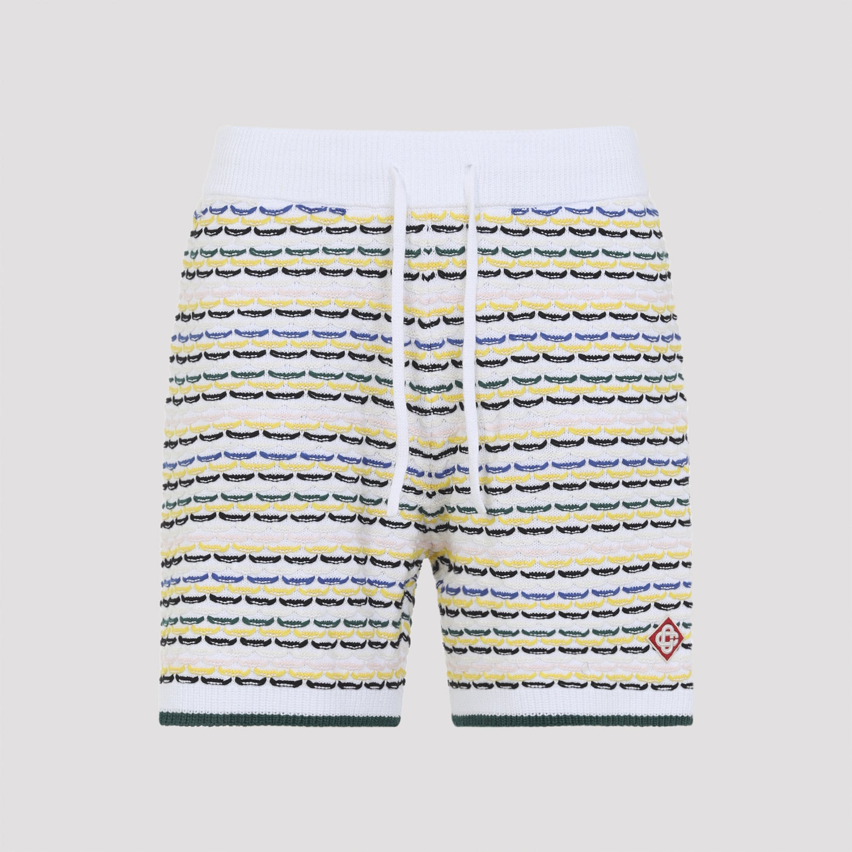 Tuck Stitch Bermuda Multicolour Cotton Short