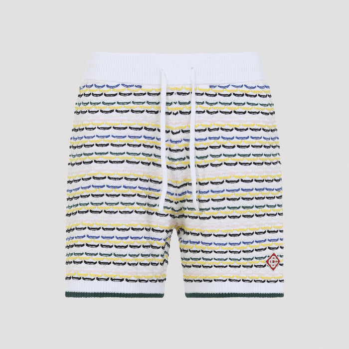 Tuck Stitch Bermuda Multicolour Cotton Short