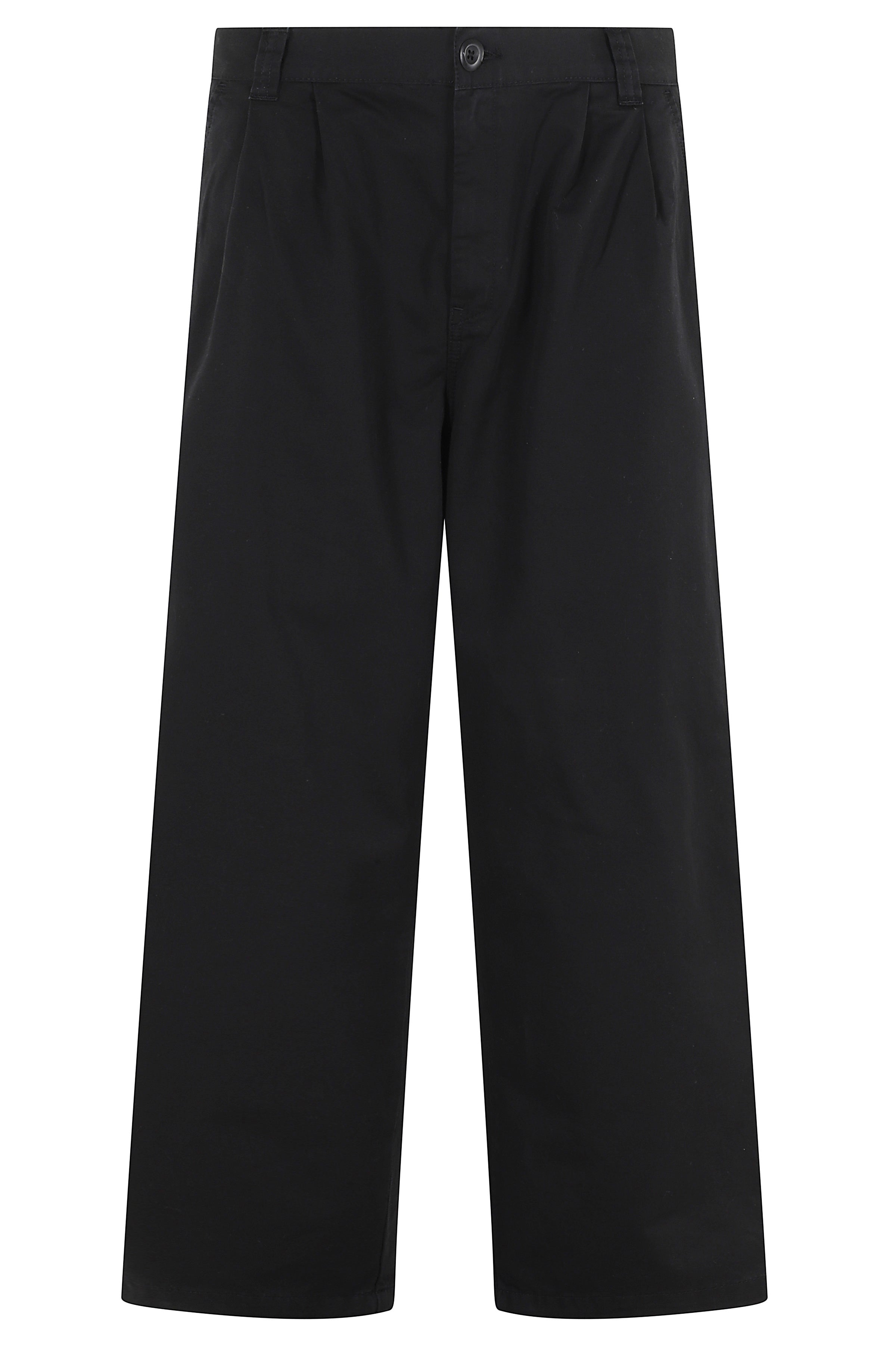 Merrick Pant Black Cotone Pantaloni