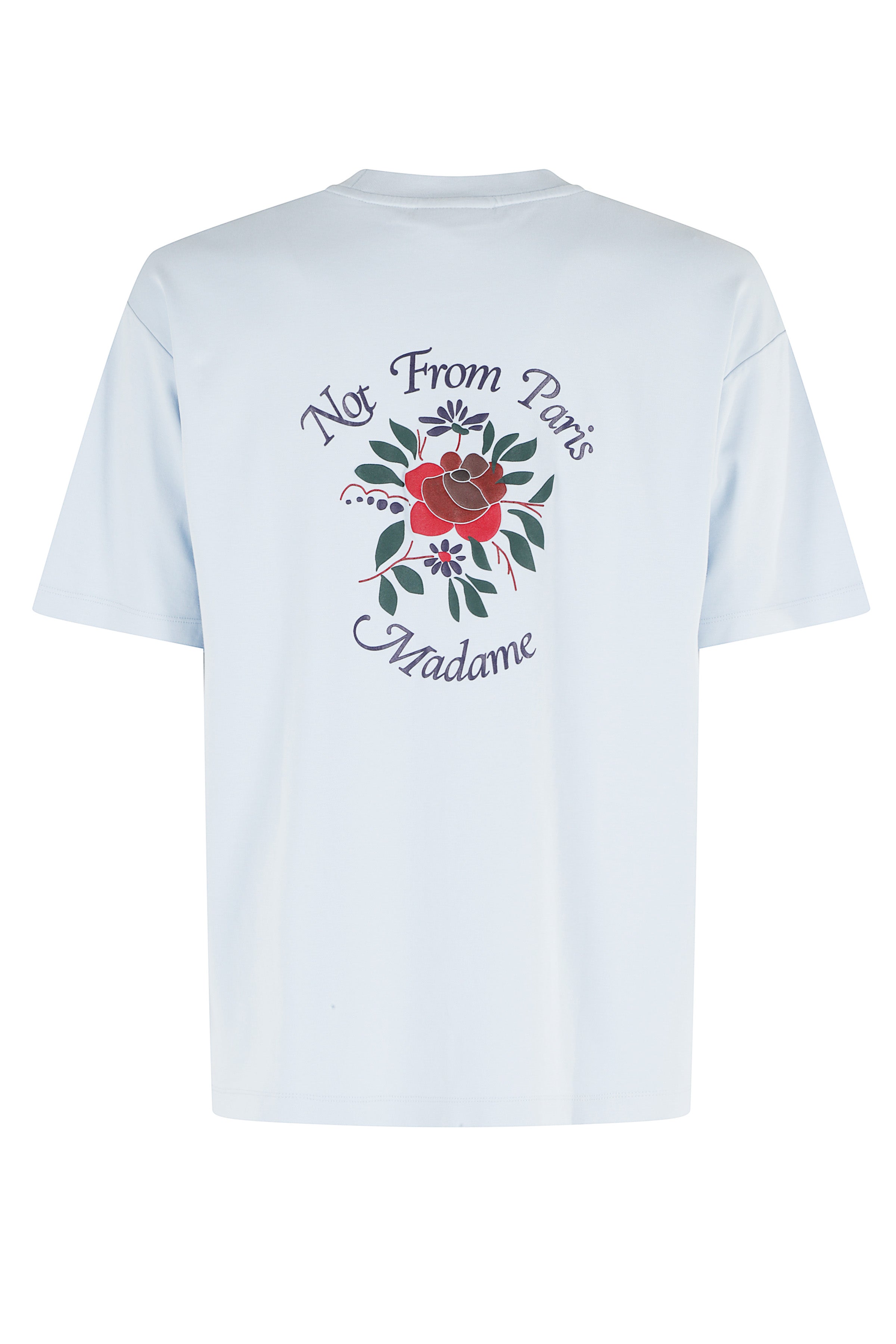 Tshirt Rose Blue Cotone T-shirt
