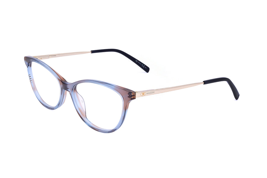 Preloved - Missoni Womens 52mm Brown Blue Eyeglasses Mmi0017-3lg-52 One Color