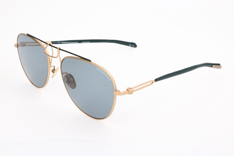 Preloved - Calvin Klein Unisex 58mm Gold Green Sunglasses Cknyc1812s-717-58 One Color