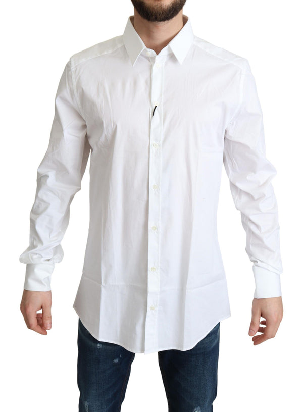 Dolce & Gabbana 97% Cotton dress shirt in white