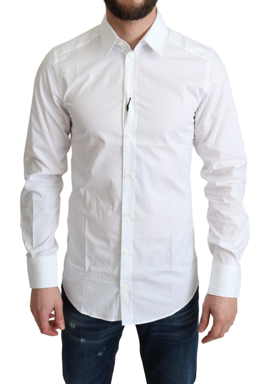 Dolce & Gabbana 100% Cotton dress shirt in white