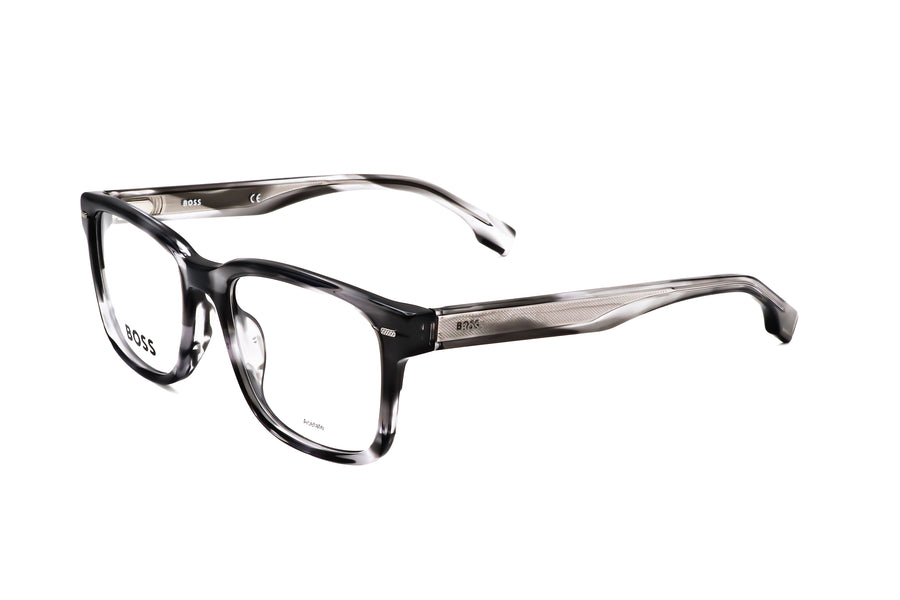 Preloved - Hugo Boss Mens 52mm Striped Grey Eyeglasses Boss-1320-Pzh-52 One Color