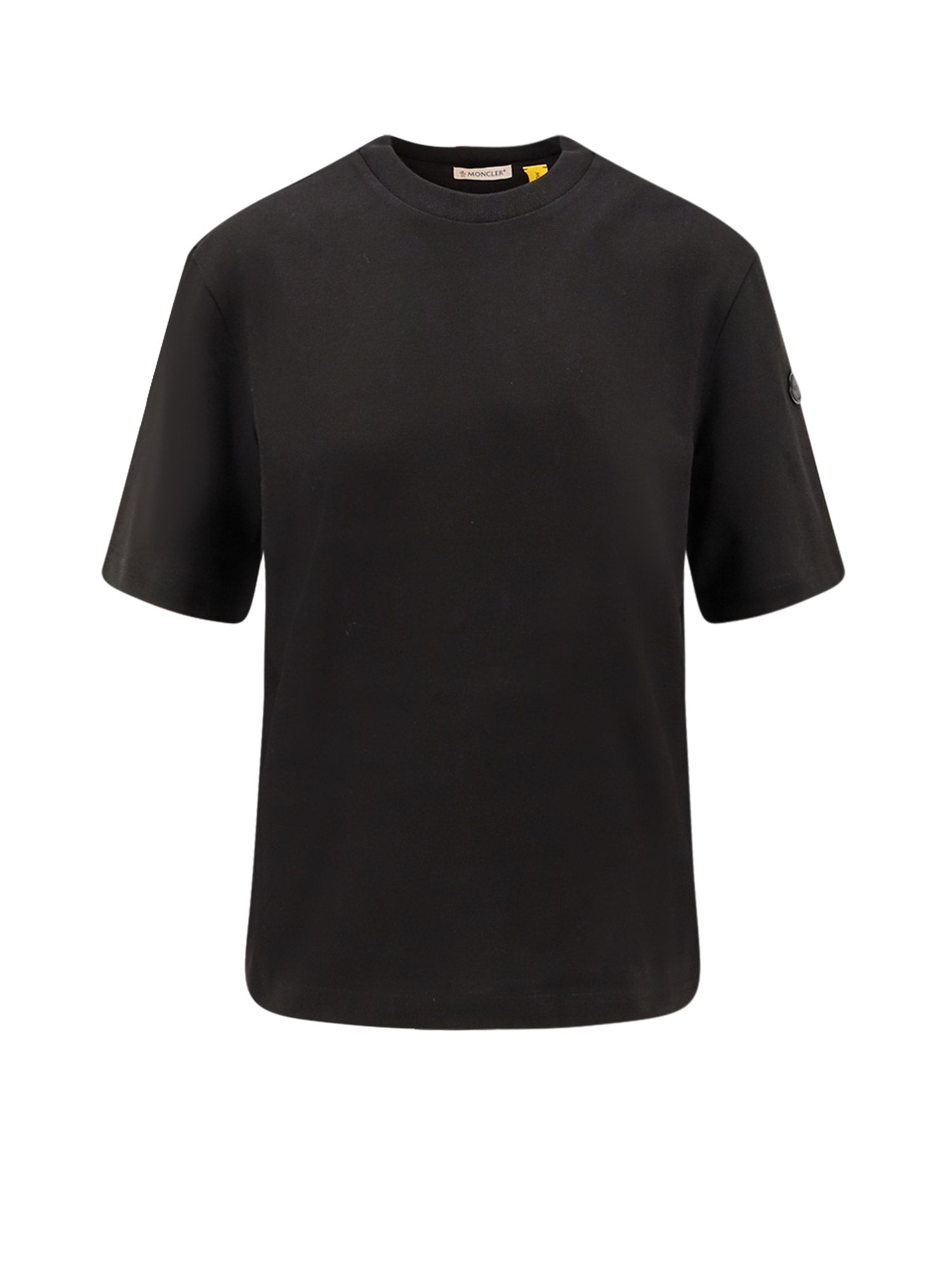 MONCLER GENIUS T-shirts and Polos Black Cotone