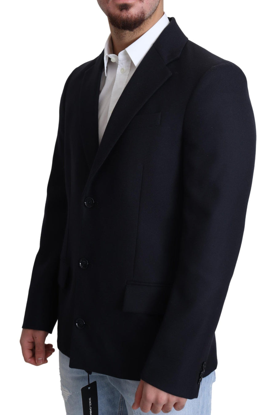 Dolce & Gabbana 100% Virgin Wool jacket in navy