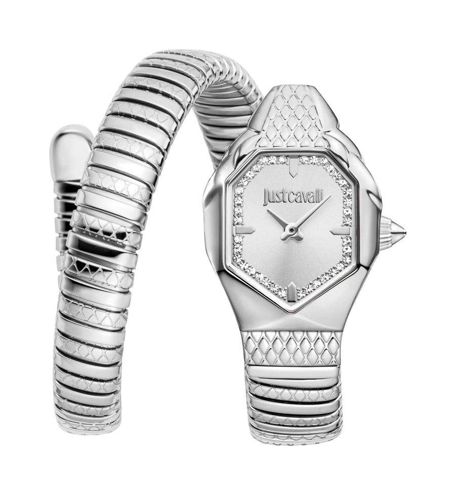 Preloved - Just Cavalli Womens Snake 22mm Quartz Watch Jc1l369m0015 One Color Watches