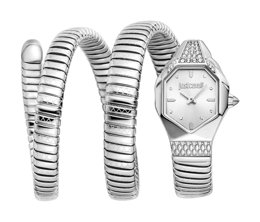 Preloved - Just Cavalli Womens Snake 22mm Quartz Watch Jc1l370m0015 One Color Watches