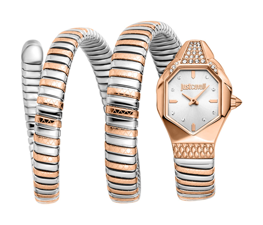 Preloved - Just Cavalli Womens Snake 22mm Quartz Watch Jc1l370m0065 One Color Watches