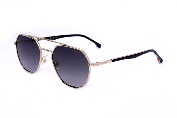 Preloved - Carrera Unisex 53 Mm Gold Striped Black Sunglasses Ca303s-0w97-9o One Color