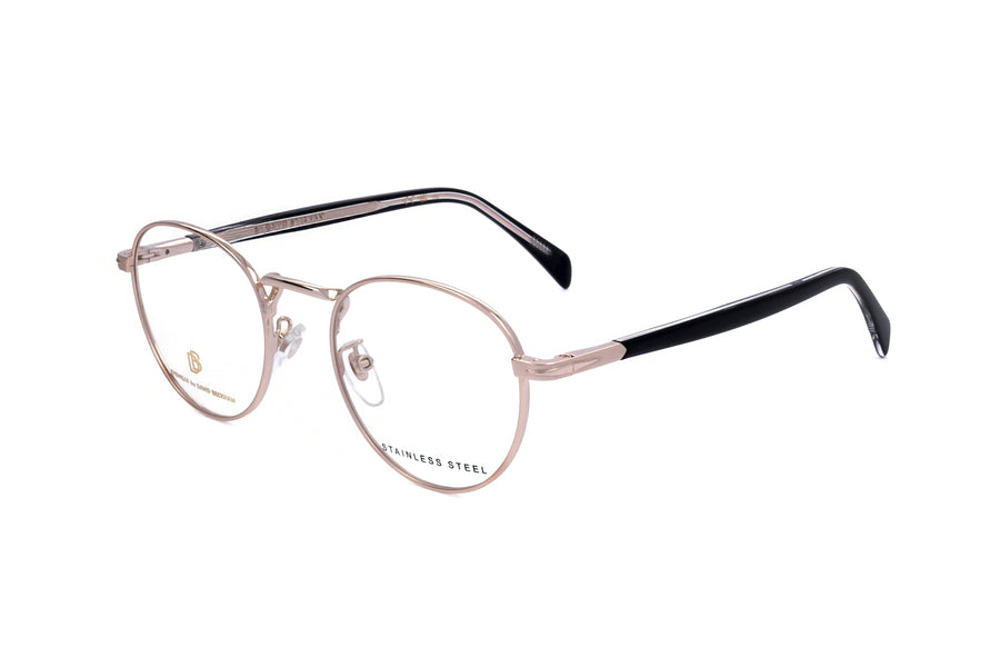 Preloved - David Beckham Mens 49mm Gold Black Eyeglasses Db1127-Rhl-49 One Color