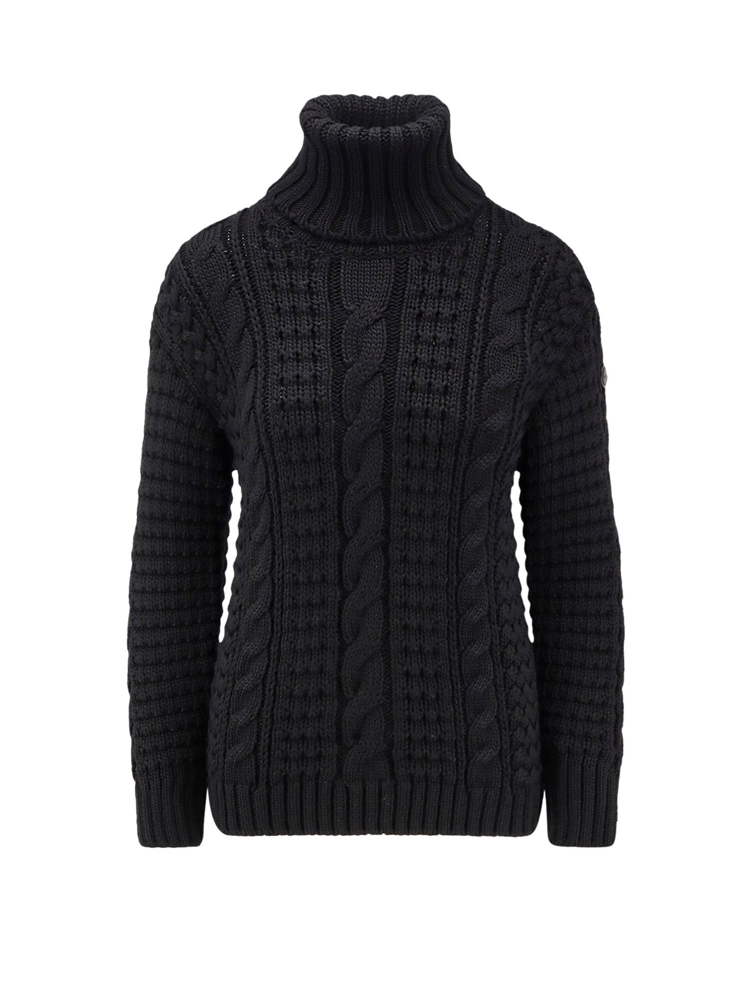 MONCLER GENIUS Sweaters Black Viscosa Elastan