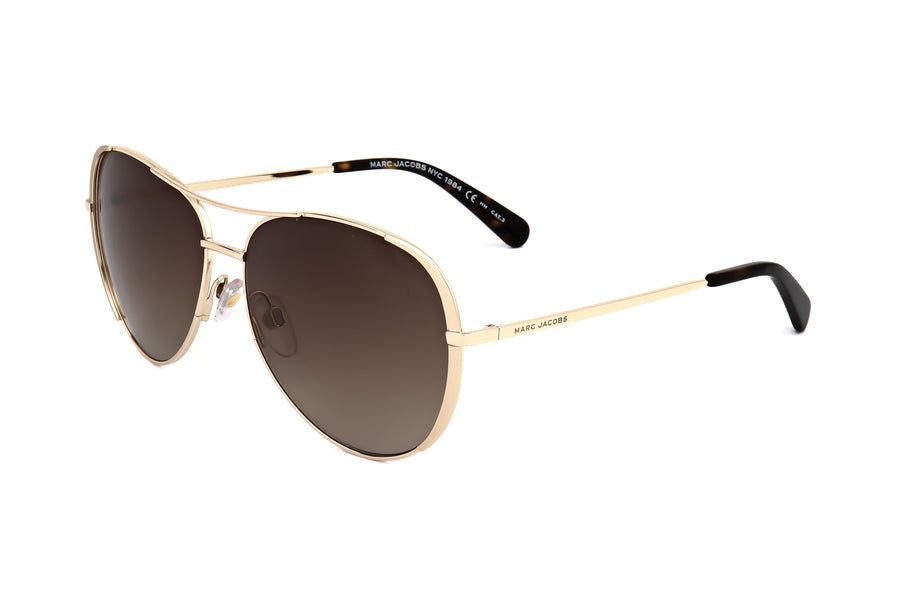 Preloved - Marc Jacobs Womens 59mm Gold Havana Sunglasses Marc686s-006j-Ha One Color