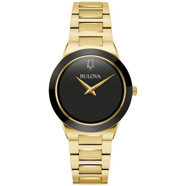 Preloved - Bulova Womens Millennia 32mm Quartz Watch 97l175 Black Watches
