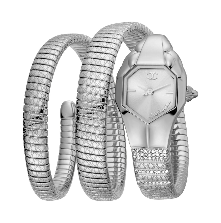 Preloved - Just Cavalli Womens Glam Snake 22mm Quartz Watch Jc1l112m0015 One Color Watches