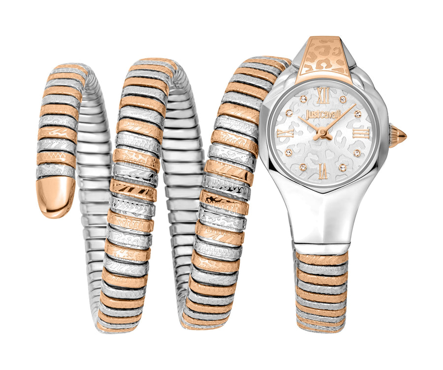 Preloved - Just Cavalli Womens Snake 22mm Quartz Watch Jc1l271m0065 One Color Watches