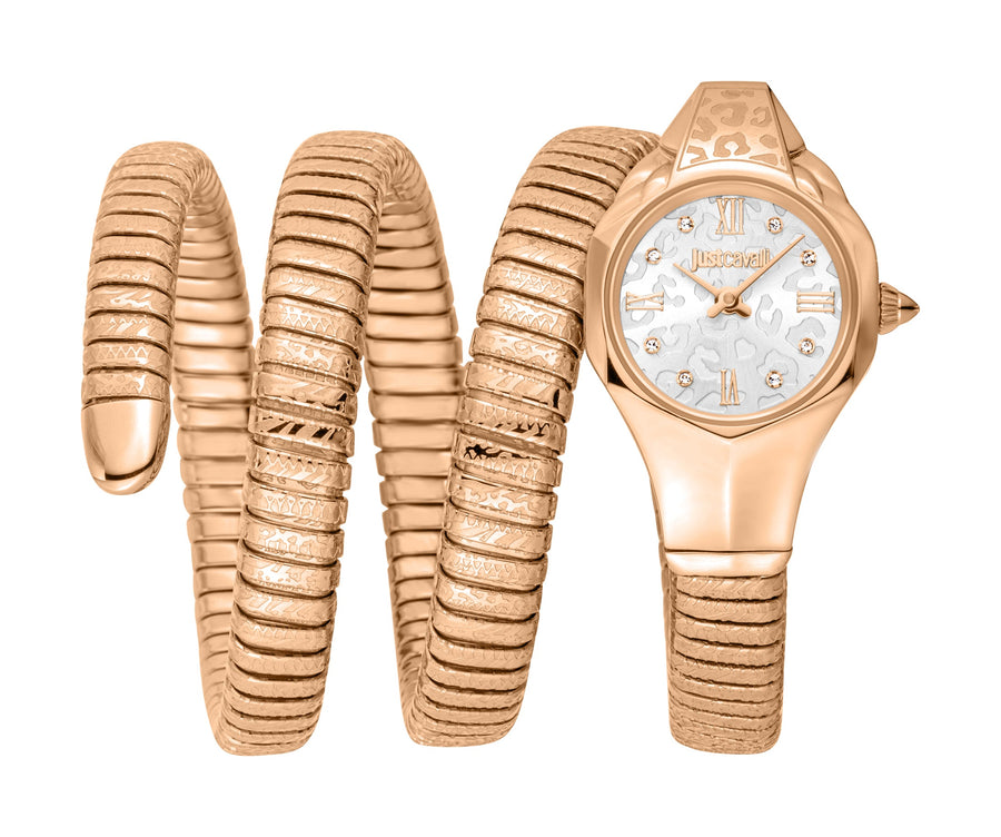 Preloved - Just Cavalli Womens Snake 22mm Quartz Watch Jc1l271m0075 One Color Watches