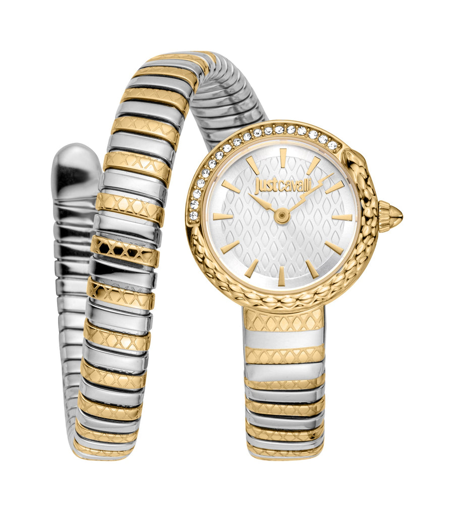 Preloved - Just Cavalli Womens Snake 22mm Quartz Watch Jc1l301m0065 One Color Watches