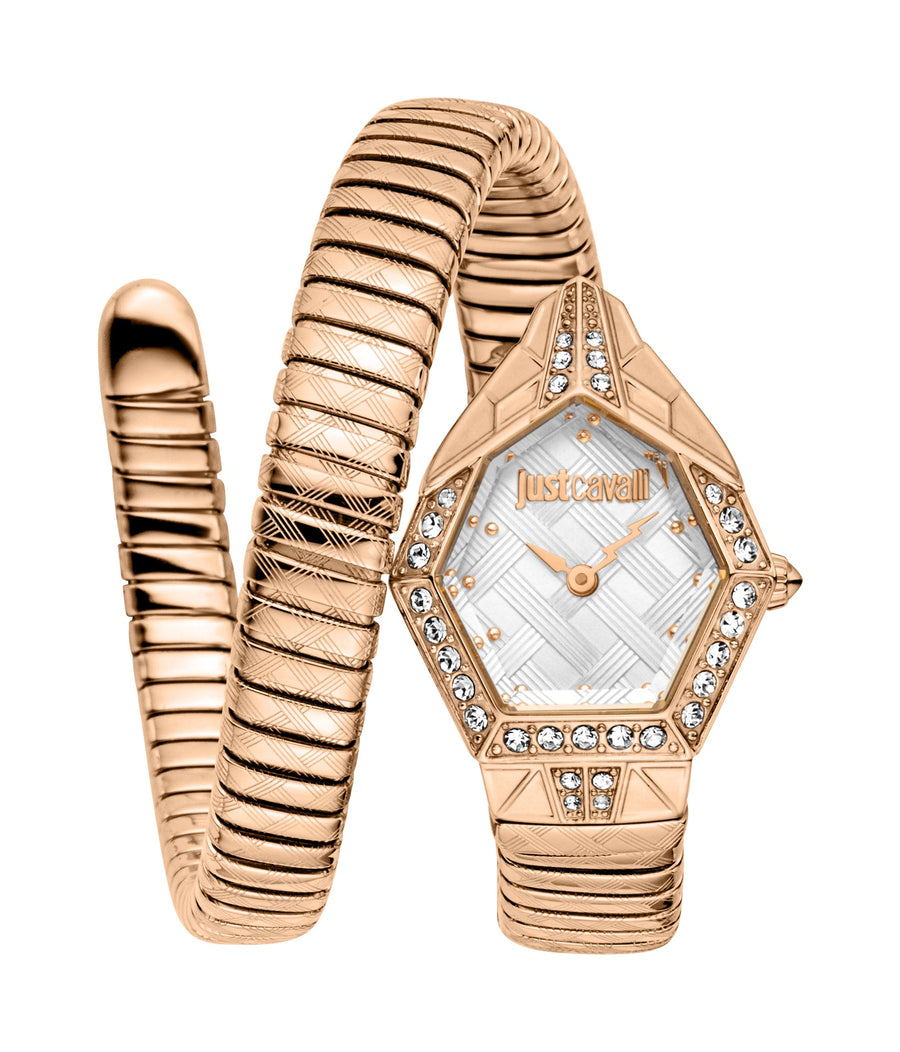 Preloved - Just Cavalli Womens Snake 23mm Quartz Watch Jc1l303m0045 One Color Watches