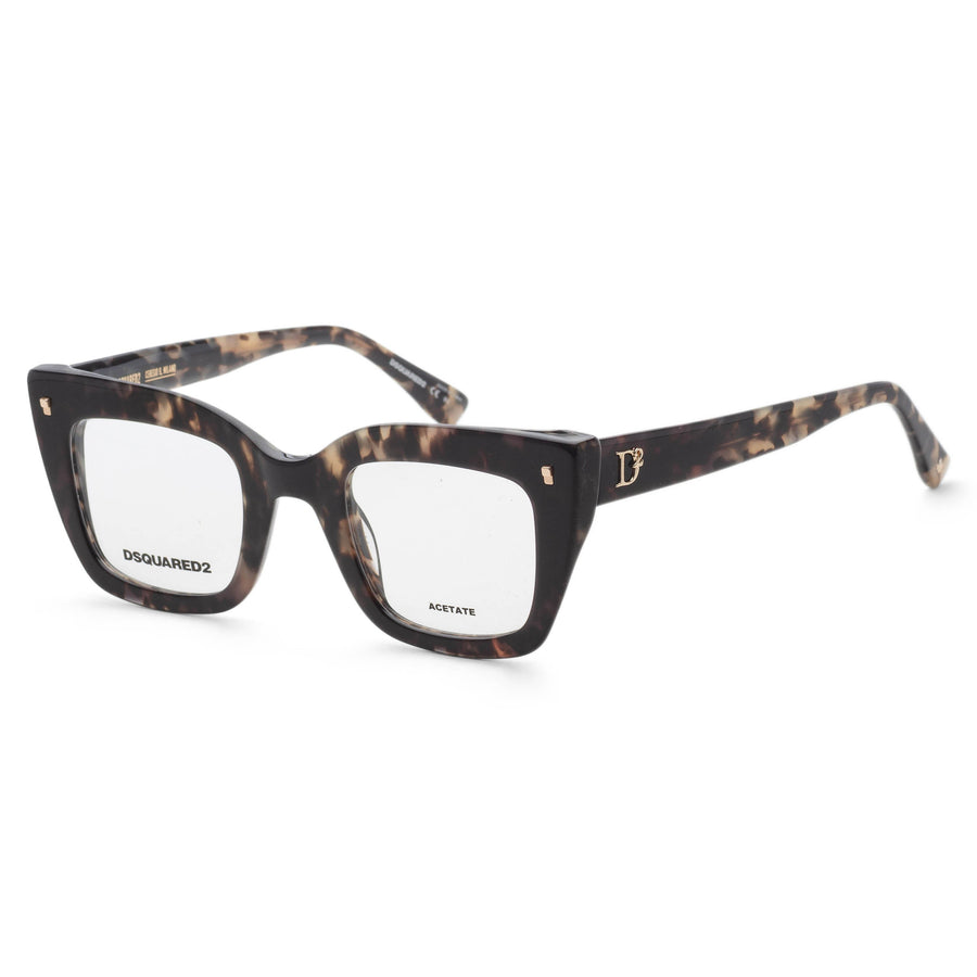 Preloved - Dsquared2 Womens 47mm Grey Havana Eyeglasses D20099-Aci-47 One Color