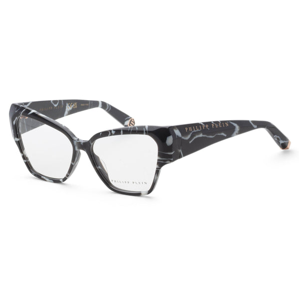 Preloved - Philipp Plein Womens 55mm Marbled Black Eyeglasses Vpp100550z21 One Color