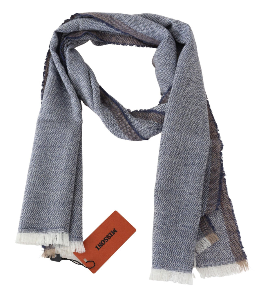 Missoni 100% Wool scarf in gray